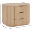  Color_Natural -- Astrid Natural Solid Wood And Oak Veneer Nightstand IMAGE 12