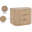  Color_Natural -- Astrid Natural Solid Wood And Oak Veneer Nightstand IMAGE 13