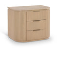  Color_Natural -- Astrid Natural Solid Wood And Oak Veneer Nightstand IMAGE 1