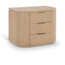  Color_Natural -- Astrid Natural Solid Wood And Oak Veneer Nightstand IMAGE 1