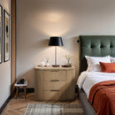  Color_Natural -- Astrid Natural Solid Wood And Oak Veneer Nightstand IMAGE 2