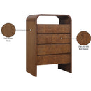  Color_Brown -- Meridian Giada 4 Drawer Chest IMAGE 10