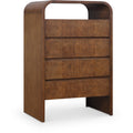  Color_Brown -- Meridian Giada 4 Drawer Chest IMAGE 1