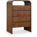  Color_Brown -- Meridian Giada 4 Drawer Chest IMAGE 1