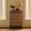  Color_Brown -- Meridian Giada 4 Drawer Chest IMAGE 2