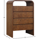  Color_Brown -- Meridian Giada 4 Drawer Chest IMAGE 9