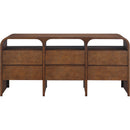  Color_Brown -- Meridian Giada 6 Drawer Dresser IMAGE 3