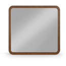  Meridian Giada Brown Solid Wood And Veneer Mirror IMAGE 1