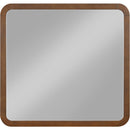  Meridian Giada Brown Solid Wood And Veneer Mirror IMAGE 3