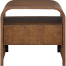  Color_Brown -- Meridian Giada 1 Drawer Nightstand IMAGE 3