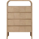  Color_Natural -- Giada Natural Solid Wood And Veneer Chest IMAGE 3