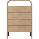  Meridian Giada Natural Solid Wood And Veneer Chest IMAGE 3
