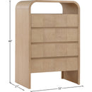  Color_Natural -- Giada Natural Solid Wood And Veneer Chest IMAGE 9
