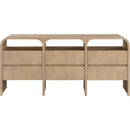  Color_Natural -- Giada Natural Solid Wood And Veneer Dresser IMAGE 3
