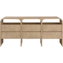  Meridian Giada Natural Solid Wood And Veneer Dresser IMAGE 3