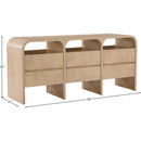  Color_Natural -- Giada Natural Solid Wood And Veneer Dresser IMAGE 9