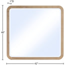  Meridian Giada Natural Solid Wood And Veneer Mirror IMAGE 7
