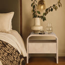  Color_Natural -- Giada Natural Solid Wood And Veneer Nightstand IMAGE 2