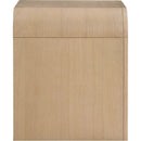  Color_Natural -- Giada Natural Solid Wood And Veneer Nightstand IMAGE 4