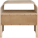  Meridian Giada Natural Solid Wood And Veneer Nightstand IMAGE 5