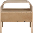  Color_Natural -- Giada Natural Solid Wood And Veneer Nightstand IMAGE 5