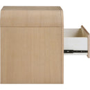  Color_Natural -- Giada Natural Solid Wood And Veneer Nightstand IMAGE 6