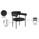 Meridian Blake Black Vegan Leather Dining Chair IMAGE 10