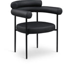 Meridian Blake Black Vegan Leather Dining Chair IMAGE 1