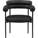 Meridian Blake Black Vegan Leather Dining Chair IMAGE 3
