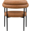  Color_Cognac -- Blake Cognac Vegan Leather Upholstered Dining Chair IMAGE 5