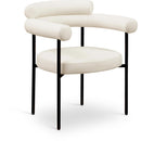  Color_Cream -- Blake Cream Vegan Leather Upholstered Dining Chair IMAGE 1
