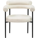  Color_Cream -- Blake Cream Vegan Leather Upholstered Dining Chair IMAGE 3