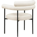  Color_Cream -- Blake Cream Vegan Leather Upholstered Dining Chair IMAGE 6