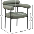  Color_Green -- Blake Green Vegan Leather Upholstered Dining Chair IMAGE 9