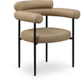  Color_Tan -- Blake Tan Vegan Leather Upholstered Dining Chair IMAGE 1