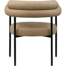  Color_Tan -- Blake Tan Vegan Leather Upholstered Dining Chair IMAGE 5