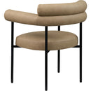 Color_Tan -- Blake Tan Vegan Leather Upholstered Dining Chair IMAGE 6