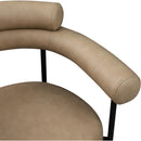  Color_Tan -- Blake Tan Vegan Leather Upholstered Dining Chair IMAGE 7