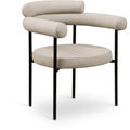  Color_Taupe -- Blake Taupe Vegan Leather Upholstered Dining Chair IMAGE 1