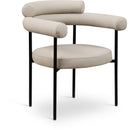  Color_Taupe -- Blake Taupe Vegan Leather Upholstered Dining Chair IMAGE 1