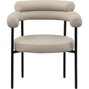  Color_Taupe -- Blake Taupe Vegan Leather Upholstered Dining Chair IMAGE 3