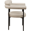  Color_Taupe -- Blake Taupe Vegan Leather Upholstered Dining Chair IMAGE 4
