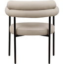  Color_Taupe -- Blake Taupe Vegan Leather Upholstered Dining Chair IMAGE 5