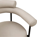  Color_Taupe -- Blake Taupe Vegan Leather Upholstered Dining Chair IMAGE 7