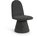  Color_Black -- Renuar Black Fabric Upholstered Dining Chair IMAGE 1