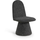  Color_Black -- Renuar Black Fabric Upholstered Dining Chair IMAGE 1