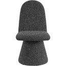  Color_Black -- Renuar Black Fabric Upholstered Dining Chair IMAGE 3