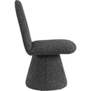  Color_Black -- Renuar Black Fabric Upholstered Dining Chair IMAGE 4