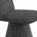  Color_Black -- Renuar Black Fabric Upholstered Dining Chair IMAGE 7