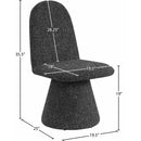  Color_Black -- Renuar Black Fabric Upholstered Dining Chair IMAGE 9